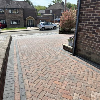 Orpington garden services restored block paving after treatment